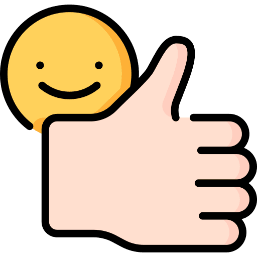 Like feedback smiley social icon