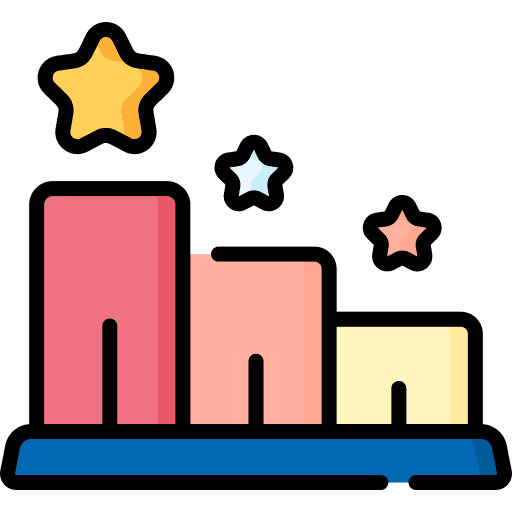 Podium categorization rank star icon