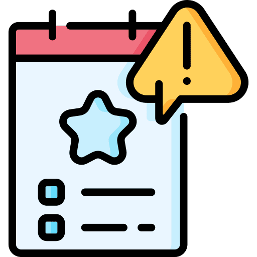 Requirement warning questionnaire needs icon