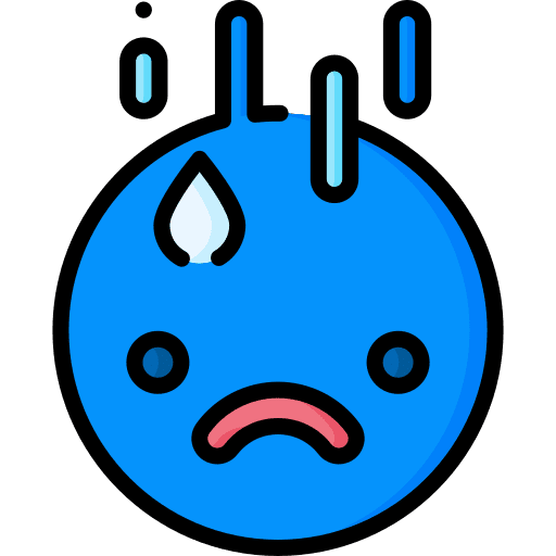 Sad face smiley bad review icon