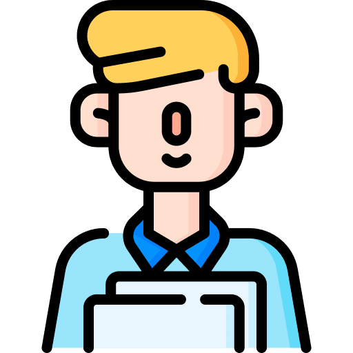 Submit questionnaire people documents icon