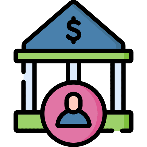 Bank account bank bank account business and finance icon