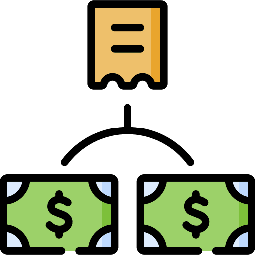 Bill dollar receipt bill icon