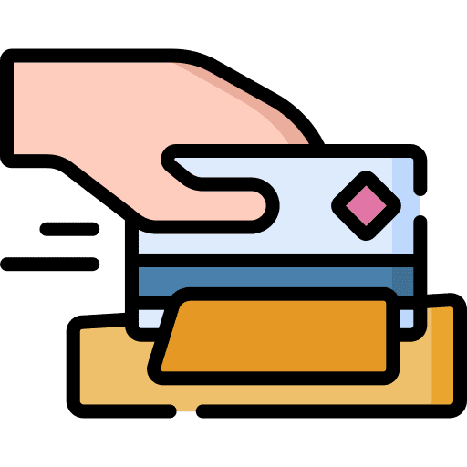 Credit card payment commerce banking icon