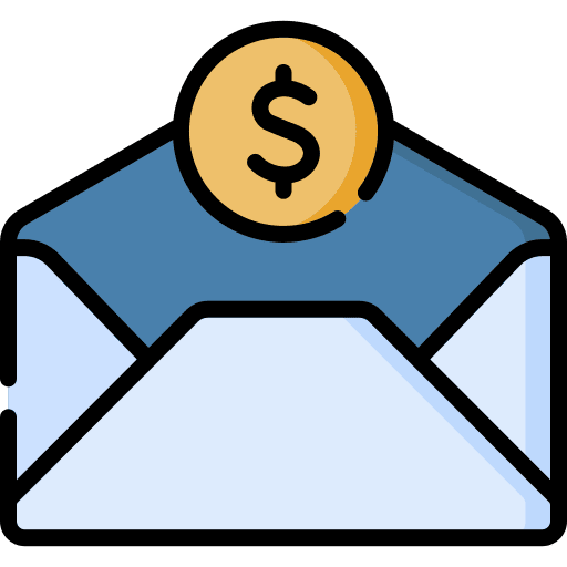 Email envelope business and finance message icon