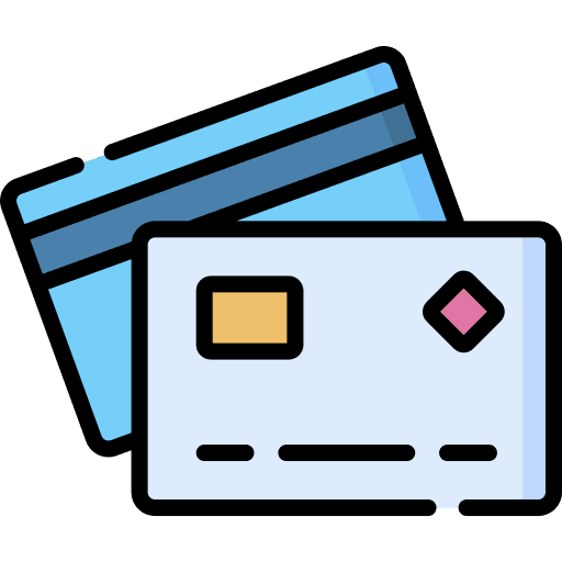 Credit card chip payment business and finance icon