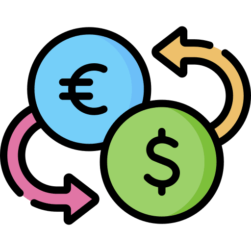 Exchange dollar fx euro icon