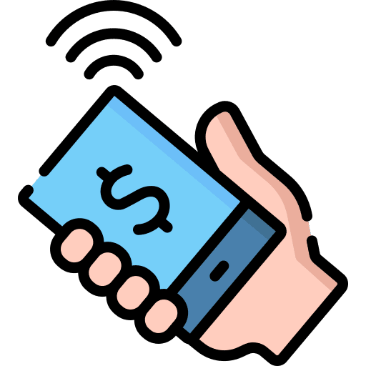 Nfc electronics web smartphone icon