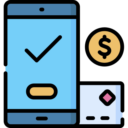 Payment electronics smartphone payment icon