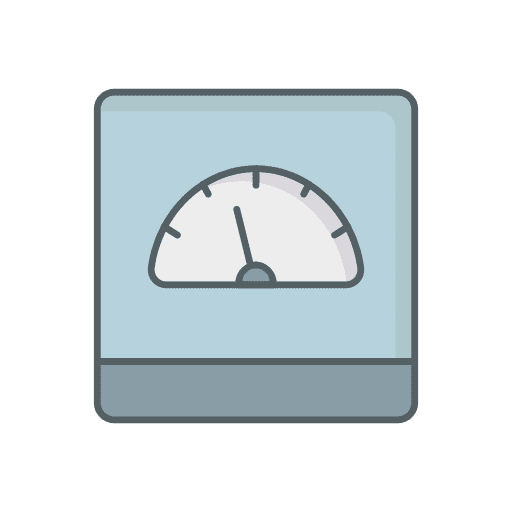 Scale measure healthcare and medical equipment icon