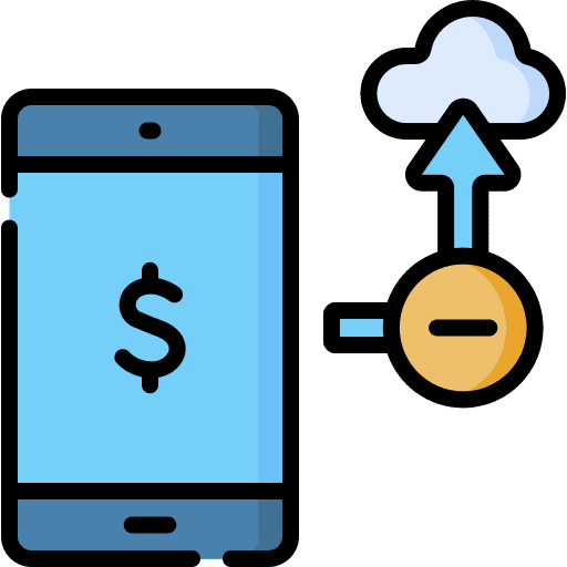 Send arrows business and finance dollar icon