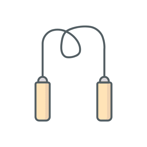 Skipping rope sports and competition sport jump rope icon