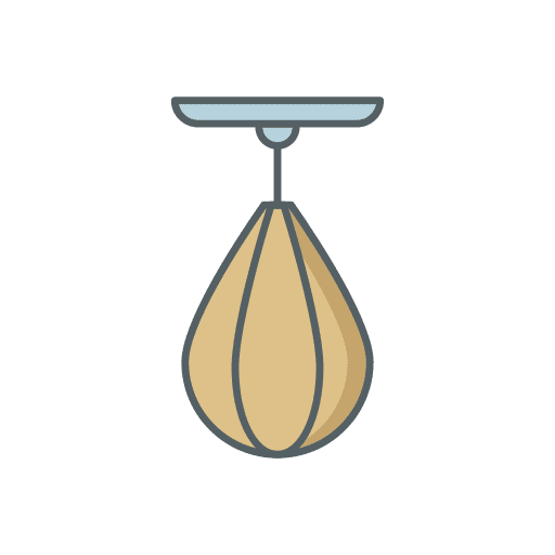 Boxing sport punching bag icon