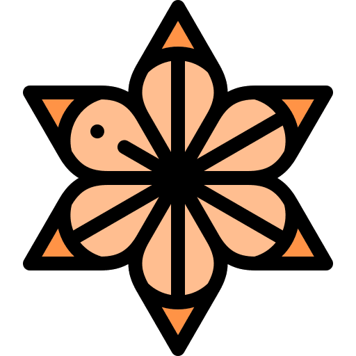 Flower origami art hobbies and free time icon