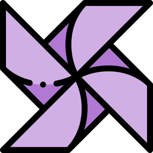 Pinwheel paper pinwheel handicrafts icon