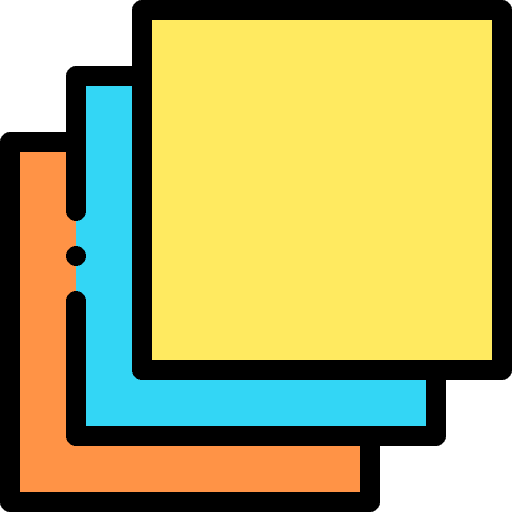 Papers hobbies and free time paperwork decoration icon