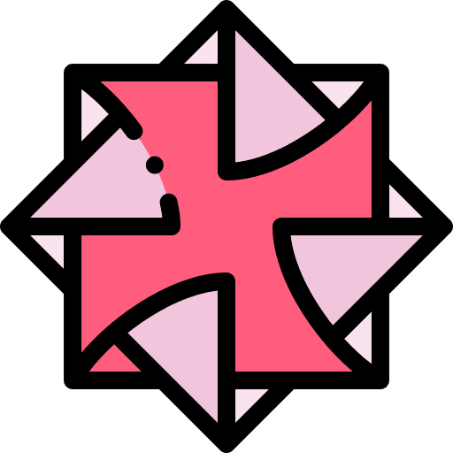 Pinwheel paper handicrafts figures icon