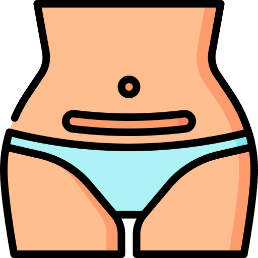 Caesarean section pregnancy woman people icon