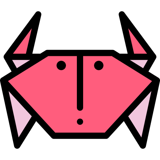 Crab animal handicrafts hobbies and free time icon