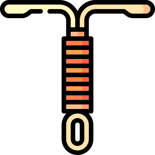 Iud healthcare and medical birth control female icon