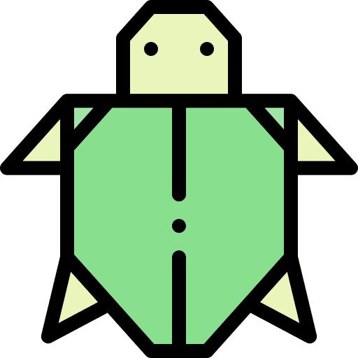 Tortoise origami hobbies and free time handicrafts icon