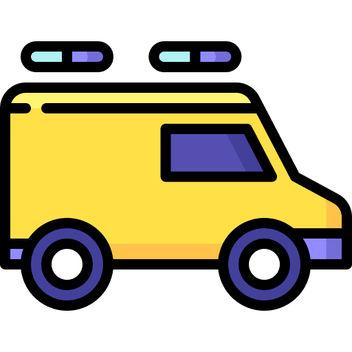 Ambulance automobile transport healthcare and medical icon