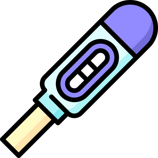 Pregnancy test healthcare and medical pregnancy test fertility icon
