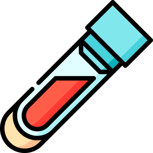 Test tube laboratory blood test tube icon