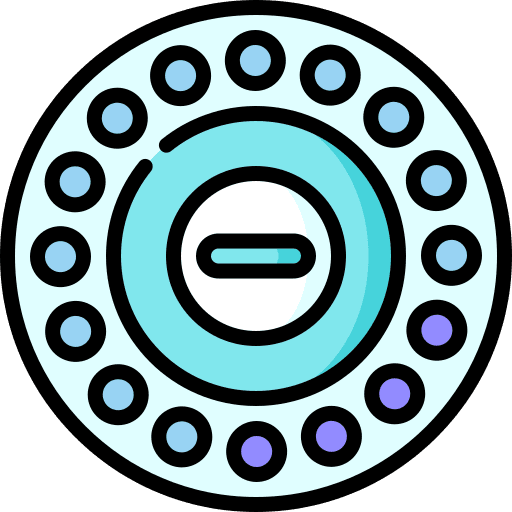 Birth control pills iud preservative prescription icon
