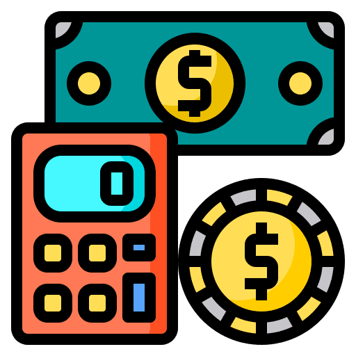 Cost cost finances calculator icon