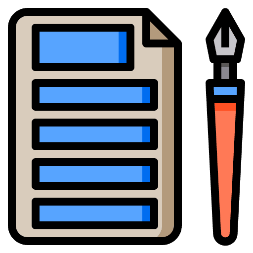 Data details registration art and design icon