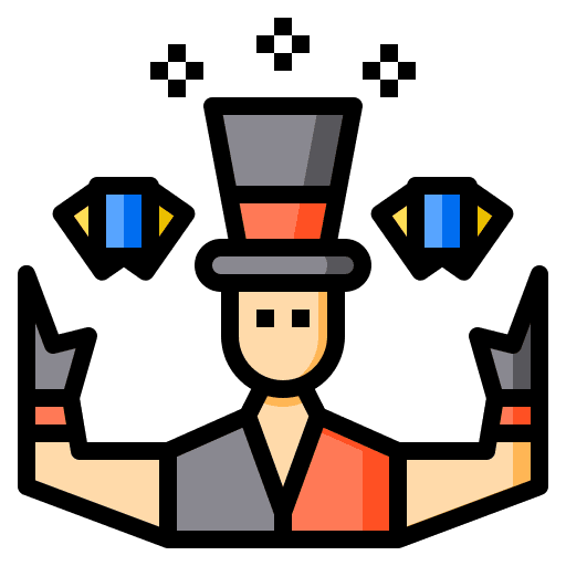 Magician man performer avatar icon