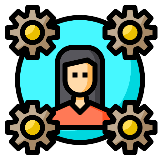 Service design gear thinking icon