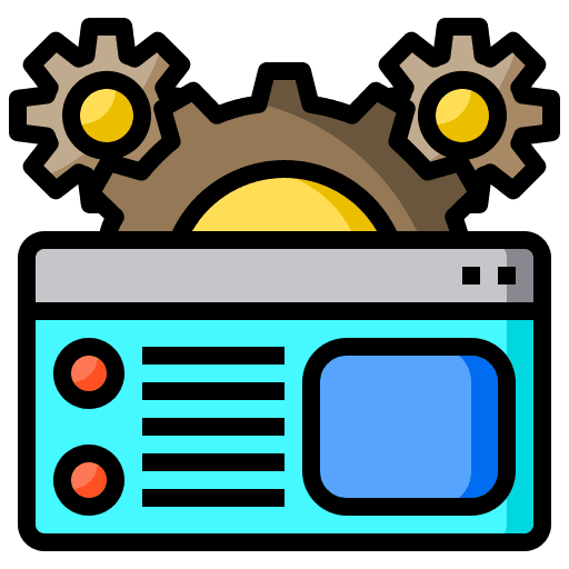 Website it support support setting icon