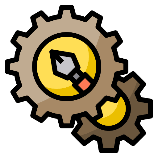 Setting miscellaneous tool art and design icon