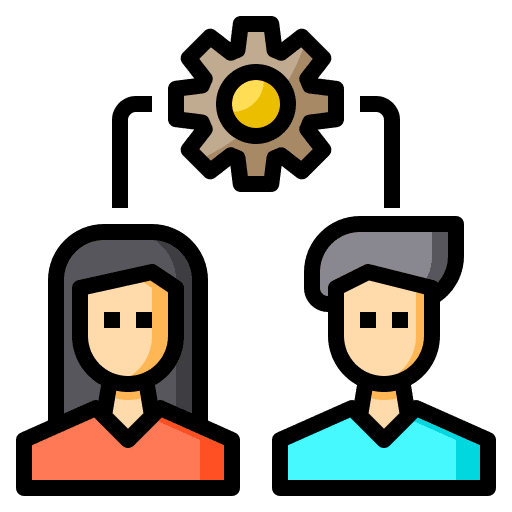 Support customers customer service gear icon