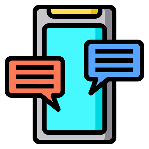Chat application app text icon