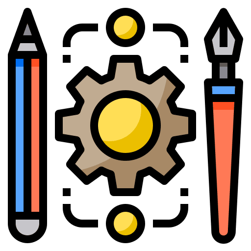 Configuration pen configuration gearwheel icon