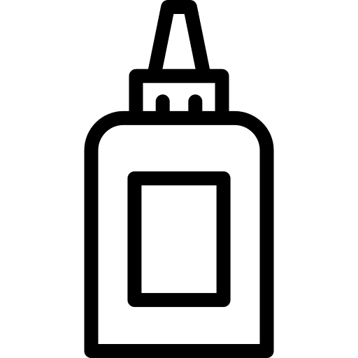 Liquid glue adhesive education bottle icon