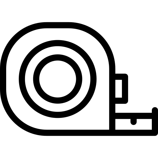 Measuring tape ruler measure measuring tool icon