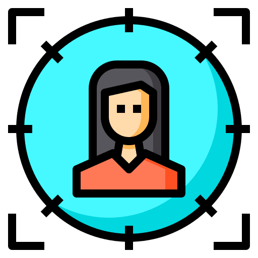 Target art and design business and finance customer icon