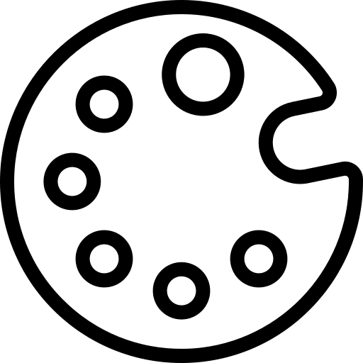 Color palette art color palette paint icon