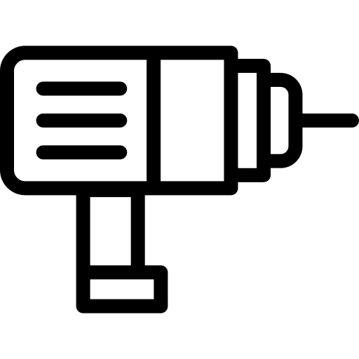 Drilling machine utensil home repair electronics icon