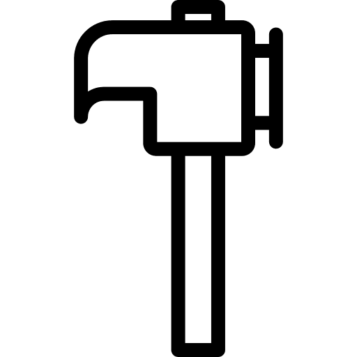 Hammer tool construction and tools construction icon