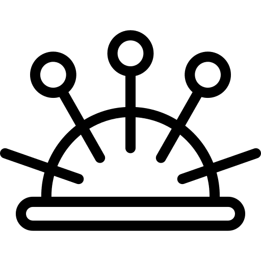 Needles needles hobbies and free time pin cushion icon