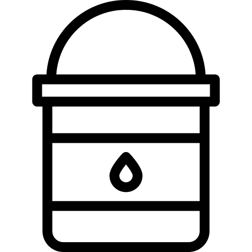 Paint bucket basket education art and design icon