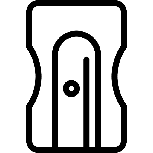 Sharpener school material stationery pencil sharpener icon