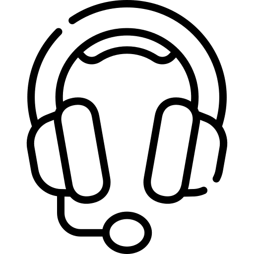 Headphones gaming earphones microphone icon