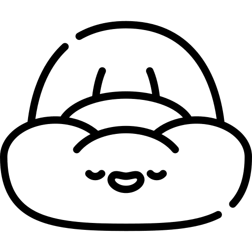 Bean bag chair comfortable modern icon