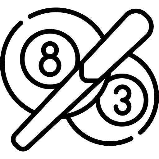 Billiard billiard hobbies and free time pool ball icon